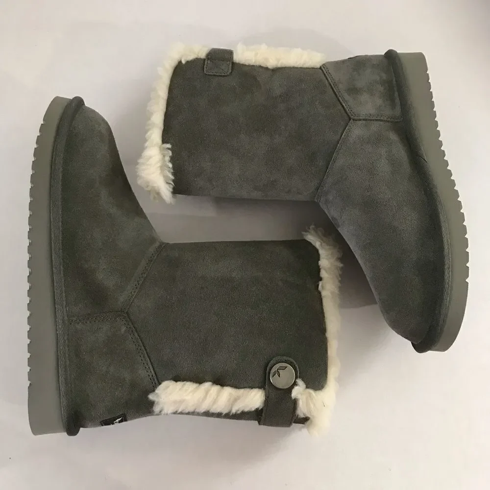Koolaburra by UGG Jordina Suede Button Short Boots